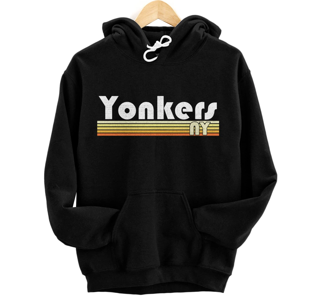 Yonkers New York Retro Style City Vintage Pride 70s 80s Home Pullover Hoodie