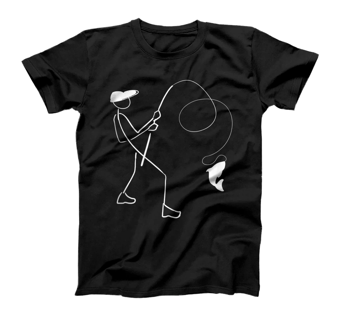 Personalized Fishermen Anglerfish Fishing Minimalist Outdoor Fishing T-Shirt, Women T-Shirt