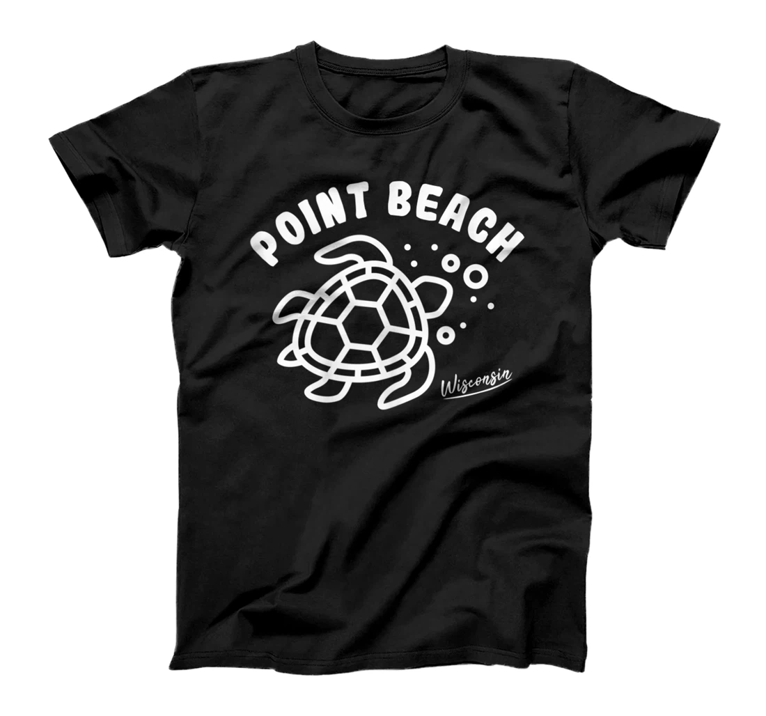 Personalized Point Beach Wisconsin Sea Turtle Souvenir T-Shirt, Women T-Shirt