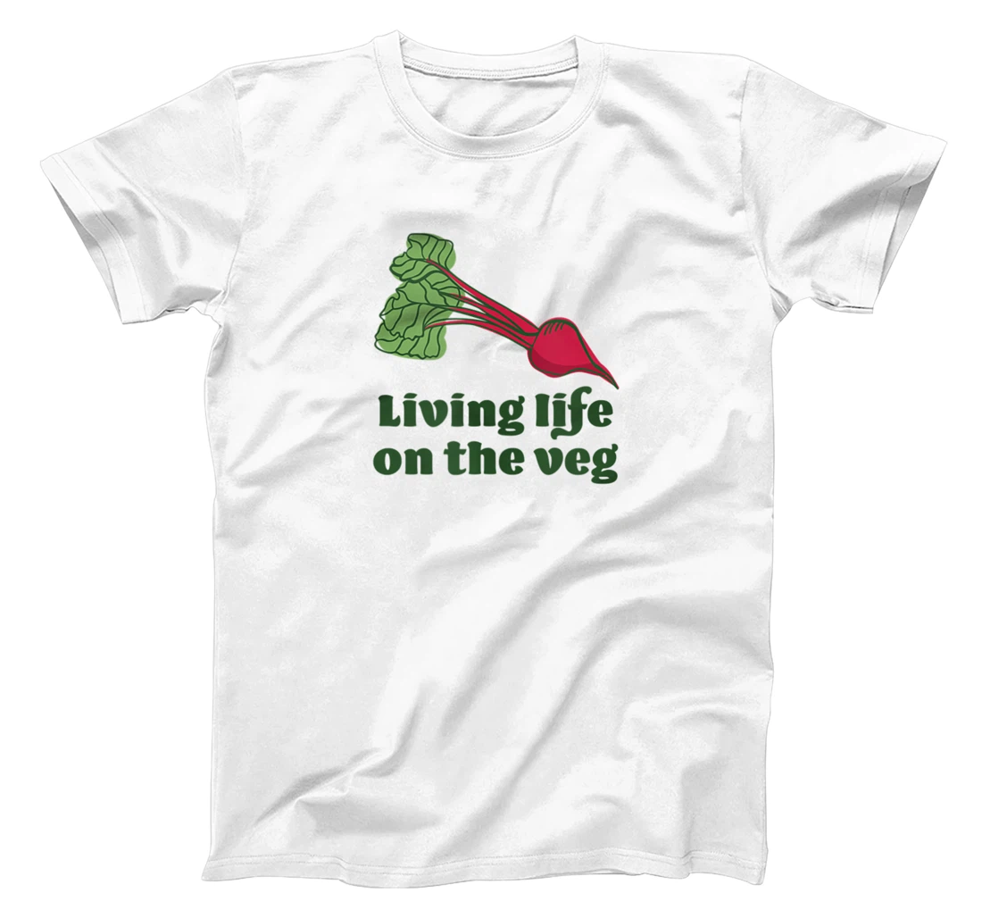 Personalized Living Life On The Veg, Vegan Hero T-Shirt, Women T-Shirt