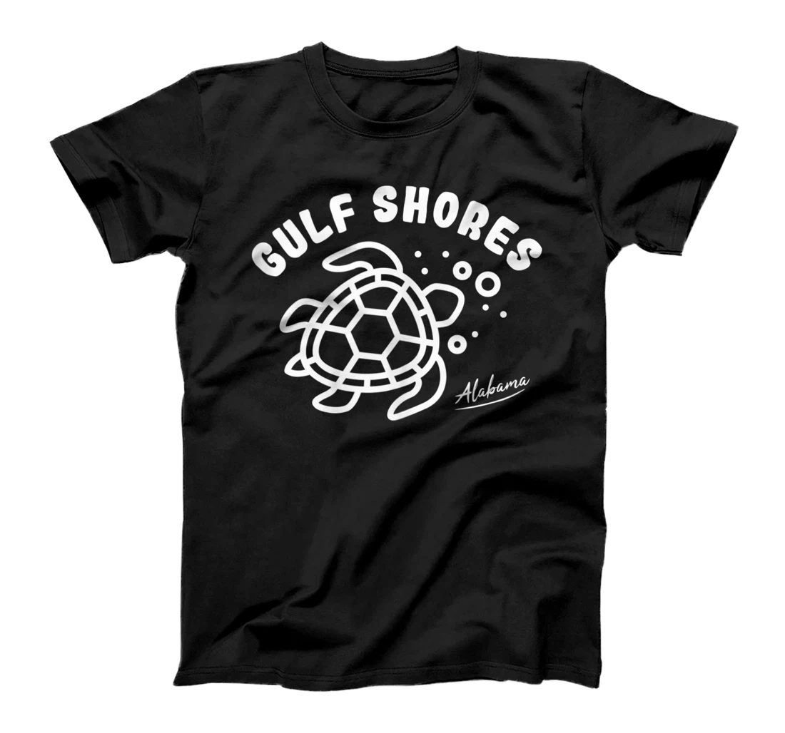 Personalized Gulf Shores Alabama Sea Turtle Souvenir T-Shirt, Women T-Shirt