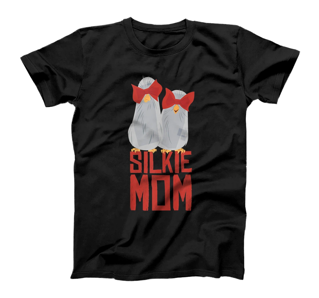 Personalized Chicken Silkie Mom Backyard Bantam Lover Farm Raising T-Shirt, Women T-Shirt