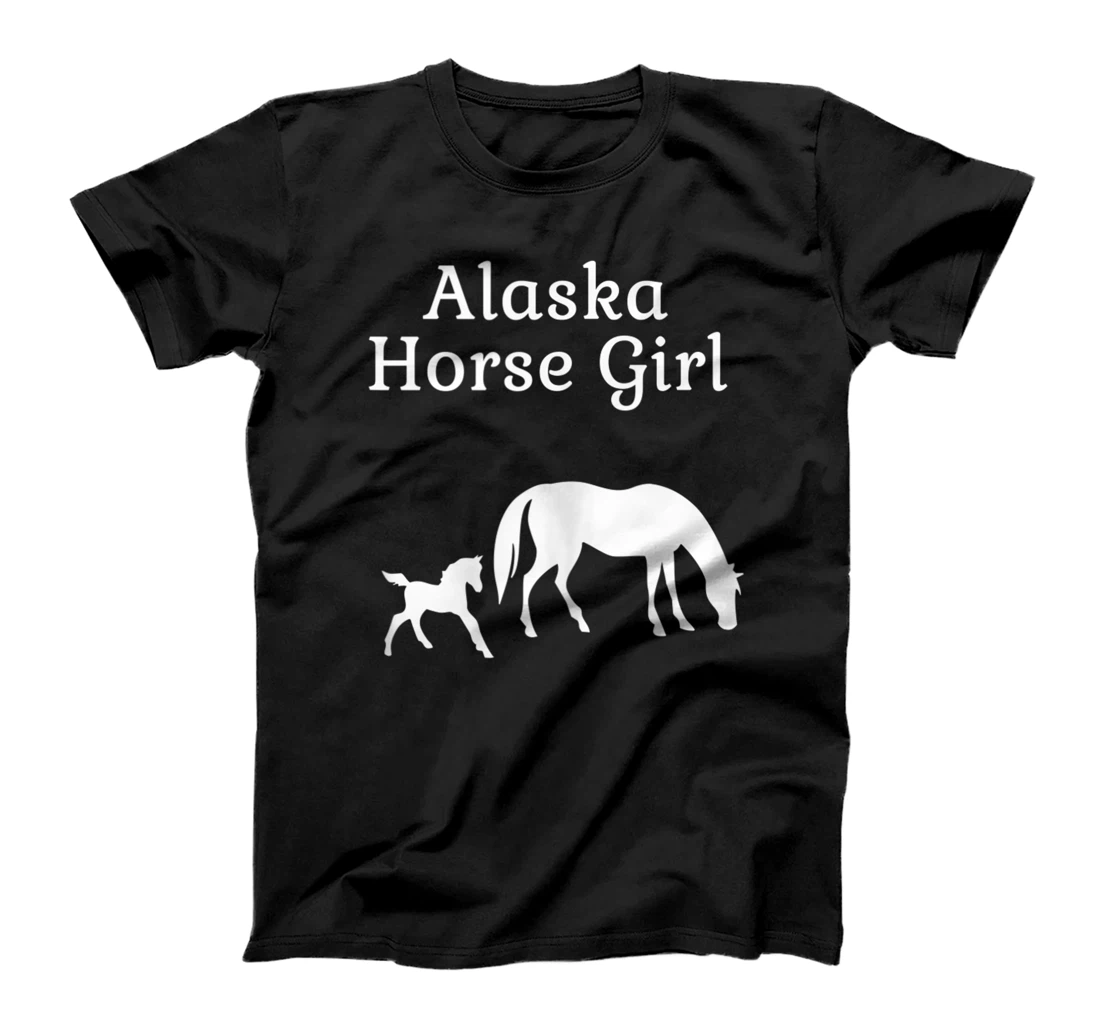 Personalized Women's Alaska Horse T-Shirt, Women T-Shirt