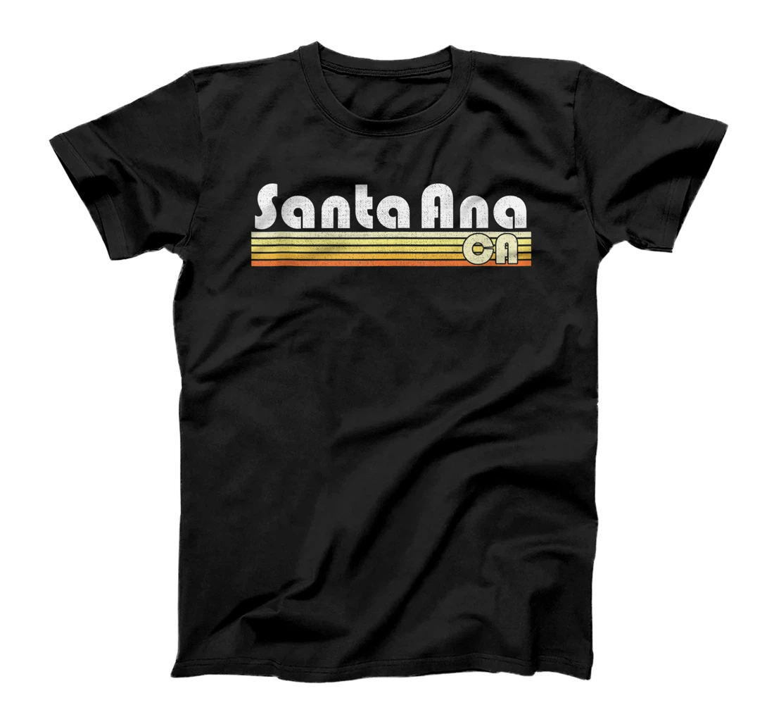 Personalized Santa Ana California Retro Style City Vintage Pride 70s 80s T-Shirt, Women T-Shirt
