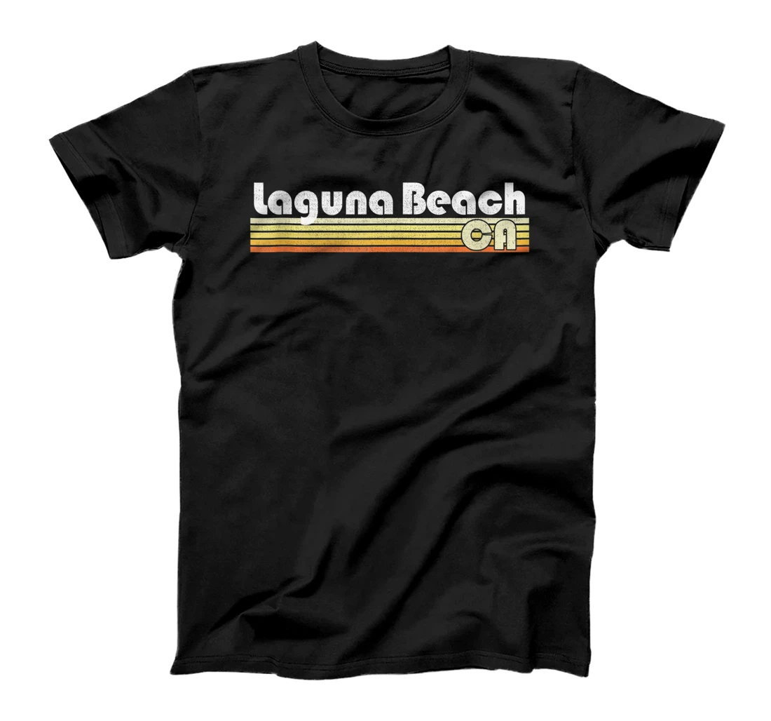 Personalized Laguna Beach California Retro Style Vintage Pride 70s 80s T-Shirt, Women T-Shirt
