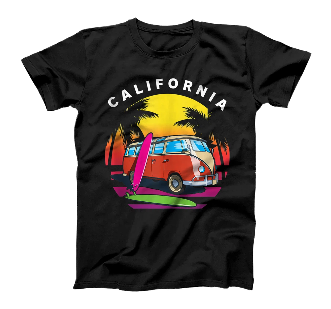 Personalized California Surfer T-Shirt, Women T-Shirt