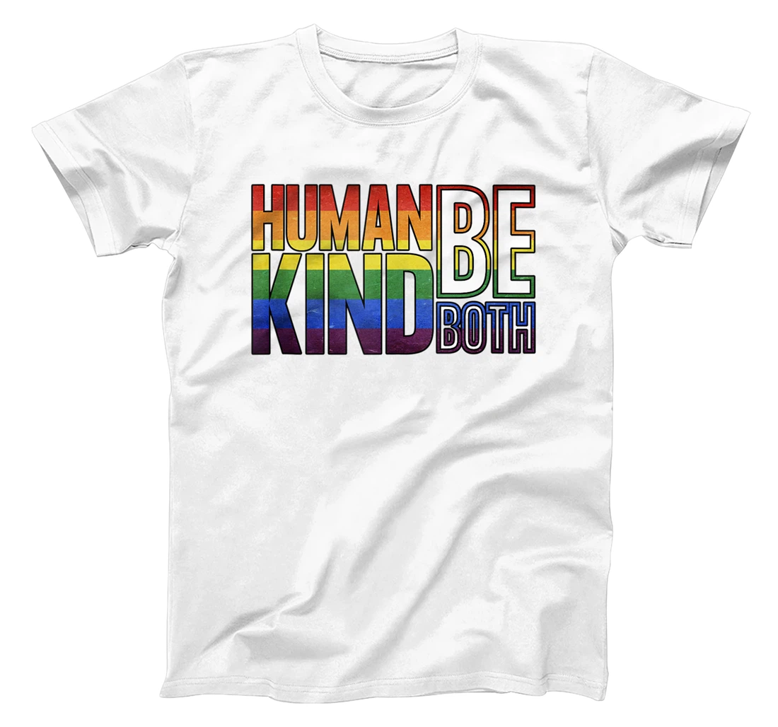 Personalized Human Kind Be Both For Kindness Peace Equality LGBTQ T-Shirt, Women T-Shirt