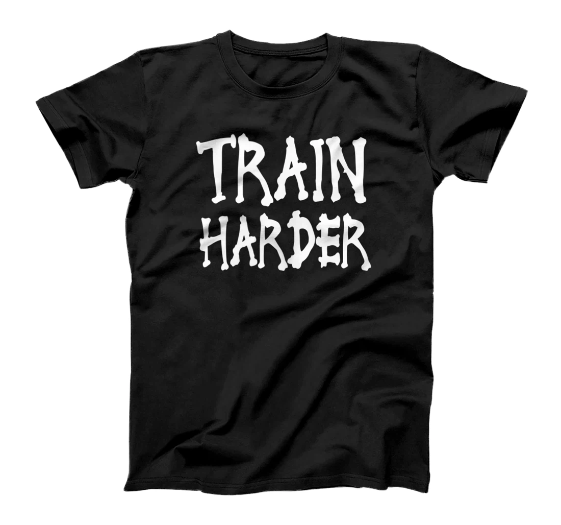 TRAIN HARDER - Gym Fitness Workout Weightlifting G171 T-Shirt, Women T-Shirt