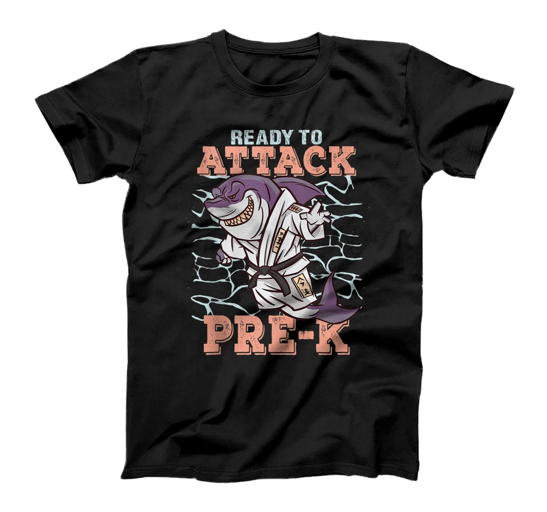 Ready To Attack Pre-K Shark Karate Back To School 2021 T-Shirt, Women T-Shirt