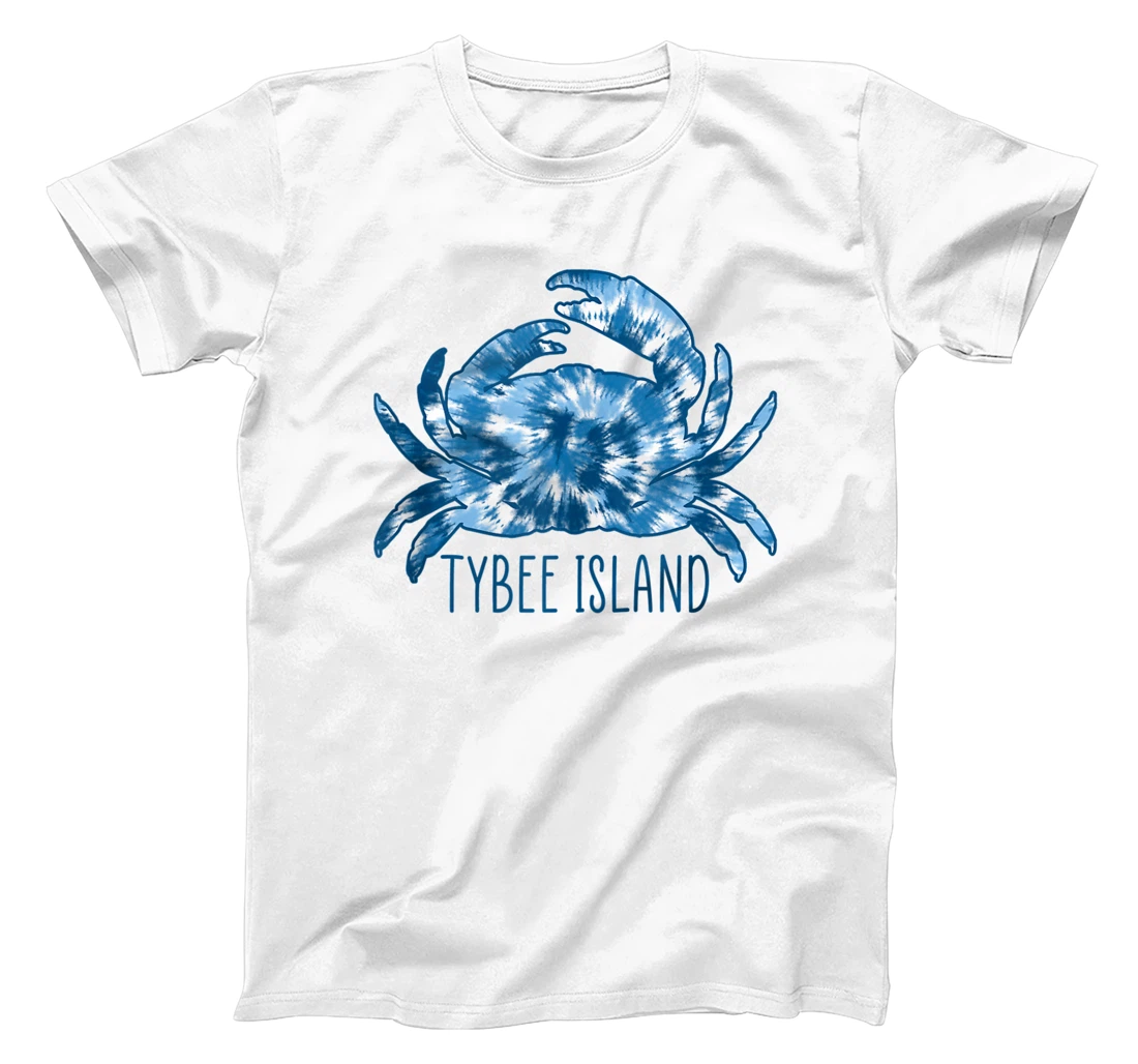 Tybee Island Georgia Shirt Blue Tie Dye Crab T-Shirt, Women T-Shirt