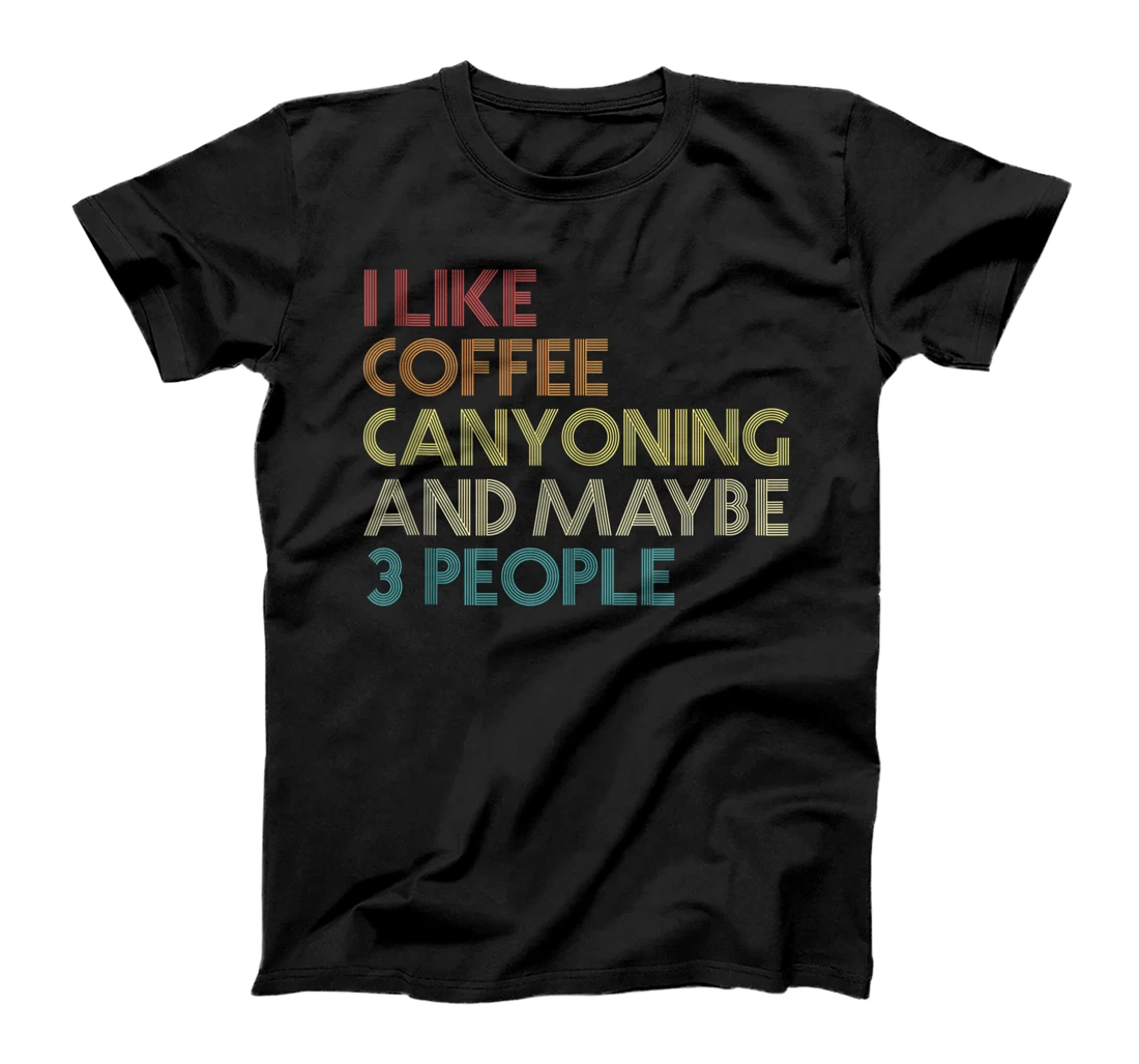 Canyoning Canyoneering Canyon Hiking Coffee Vintage Retro T-Shirt, Women T-Shirt