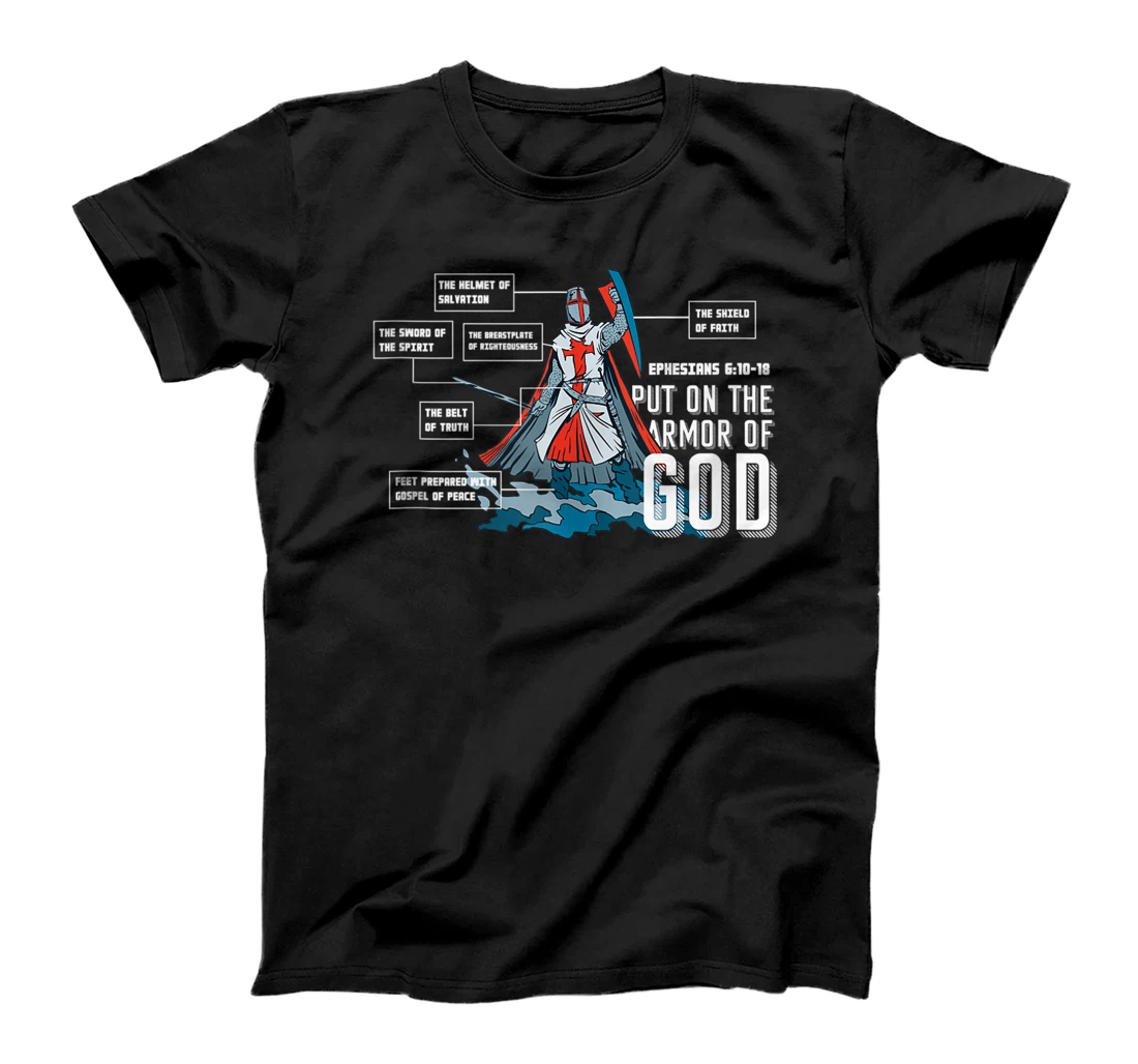 Put on The Armor Of God - Christian Faith Bible Verse Quote T-Shirt, Women T-Shirt