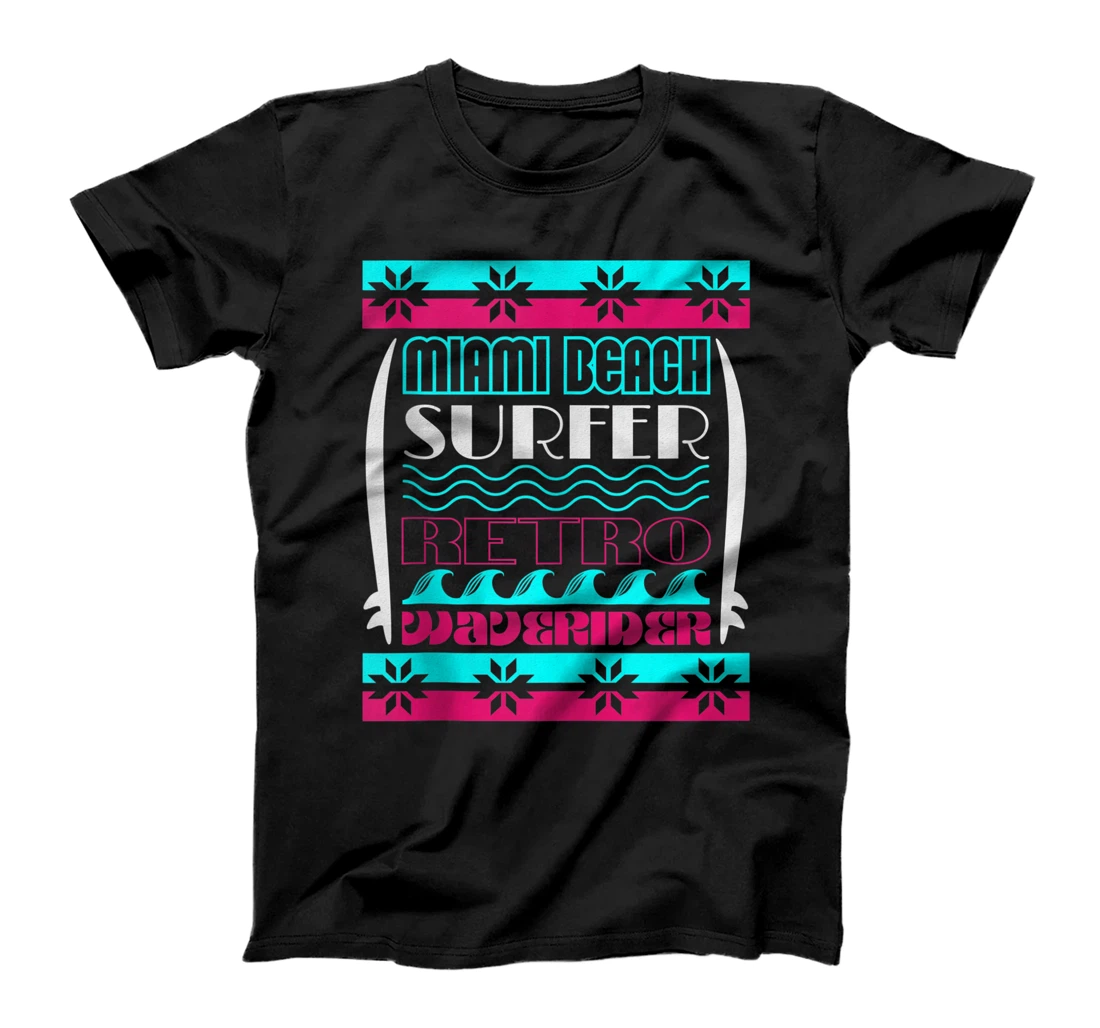 Surf Retro Style Miami Florida Surfing Gift T-Shirt, Women T-Shirt