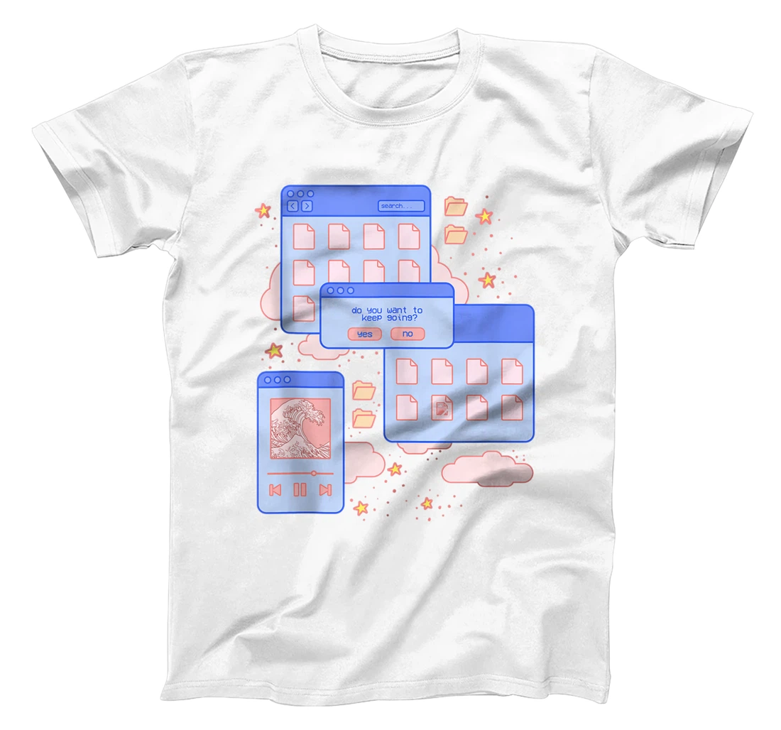 Cute Soft Grunge Vaporwave Pastel Aesthetic Browser T-Shirt, Women T-Shirt