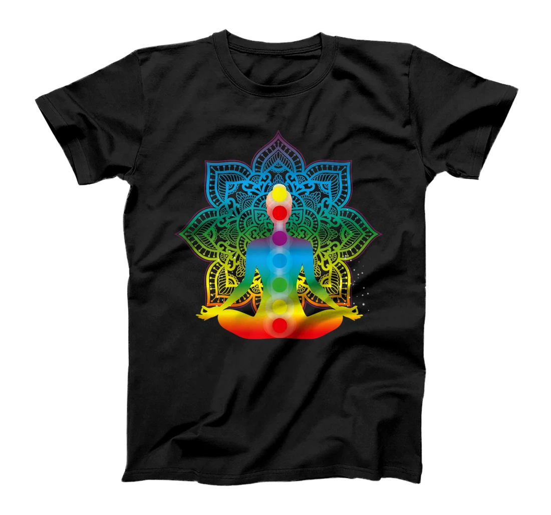 Chakra Meditation Seven Chakra Colors T-Shirt, Women T-Shirt