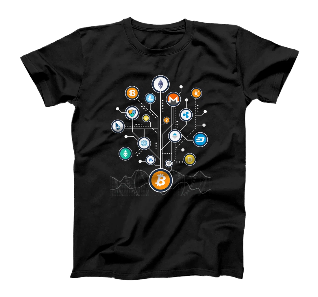 Personalized Womens Blockchain Cryptocurrency T-Shirt, Kid T-Shirt and Women T-Shirt BitCoin Crypto BTC Gift T-Shirt, Kid T-Shirt and Women T-Shirt