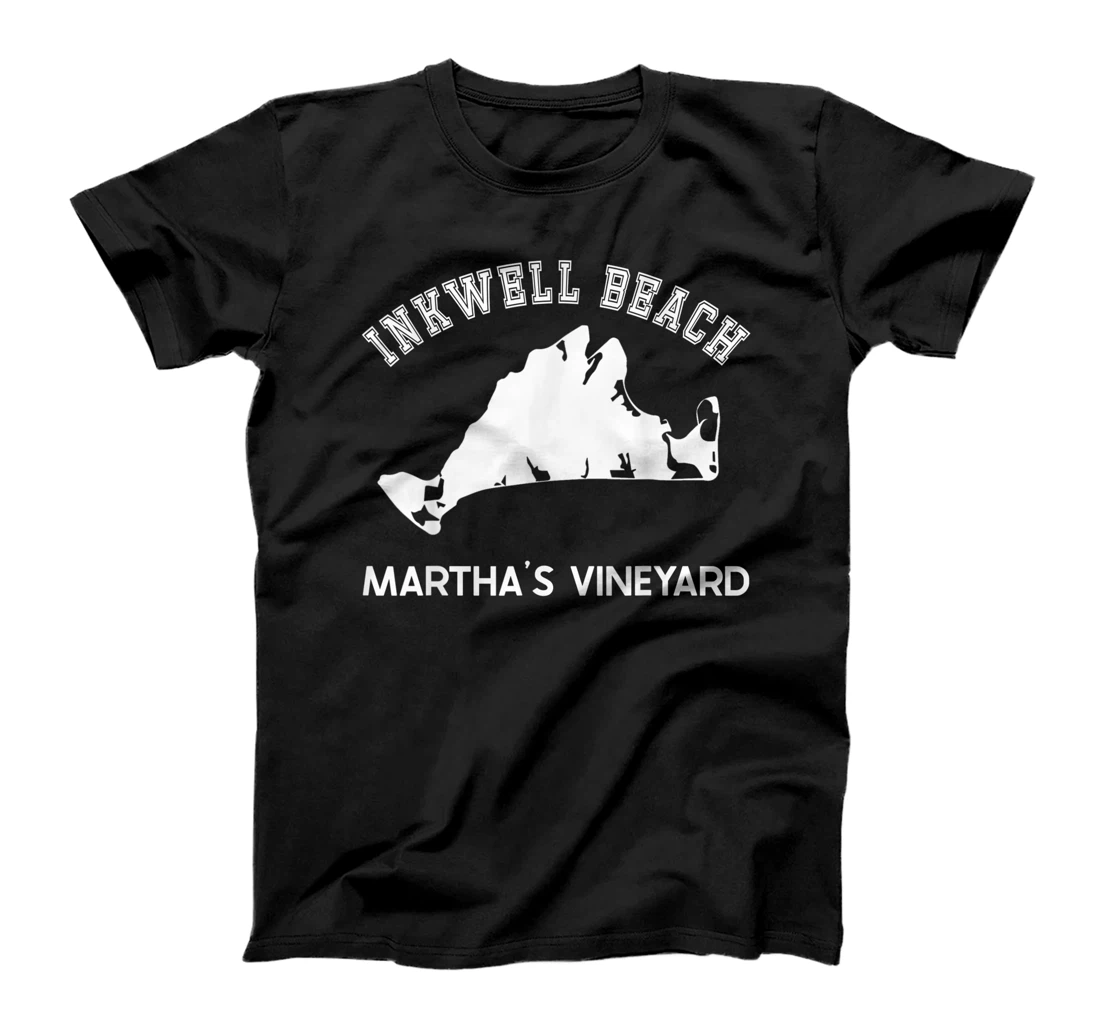 Personalized Inkwell Beach, Oak Bluffs, Martha's Vineyard, MA Vintage Map T-Shirt, Women T-Shirt