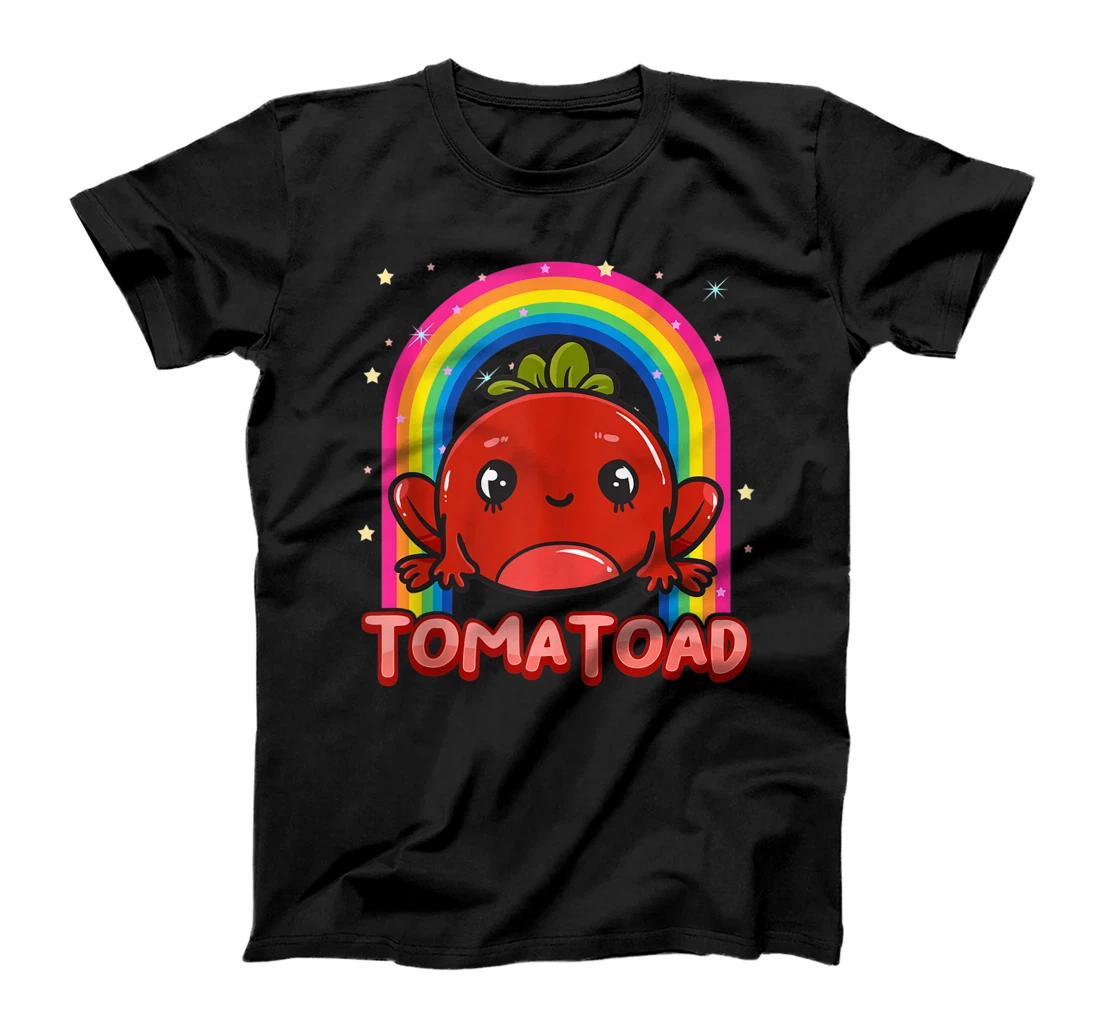 Personalized Funny Tomato Growers Tomatoad Rainbow Frog Tomato T-Shirt, Women T-Shirt
