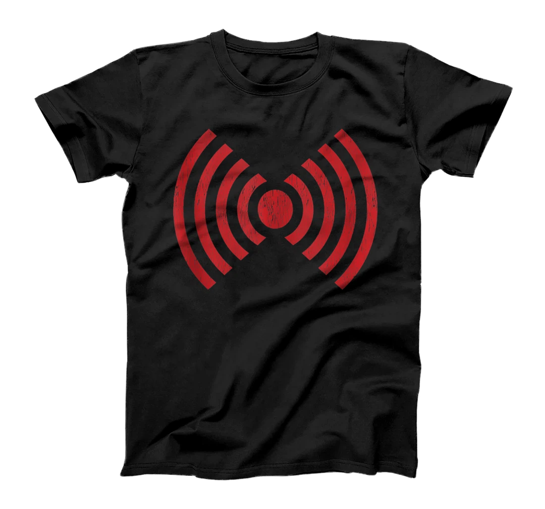Personalized Transmission signal symbol tee. Live streaming T-Shirt, Women T-Shirt