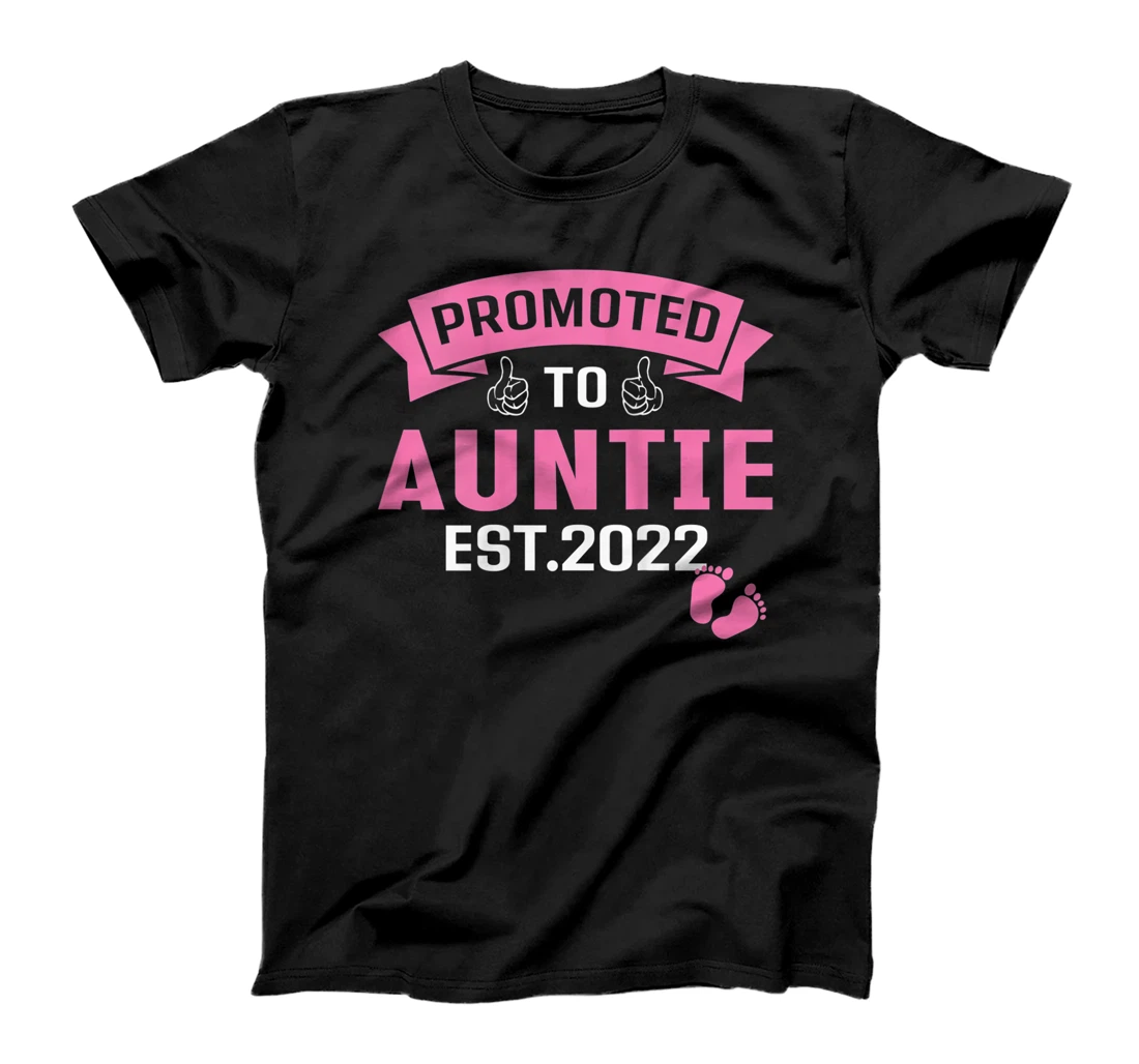 Personalized Womens Promoted To Aunt Est. 2022 T-Shirt, Women T-Shirt