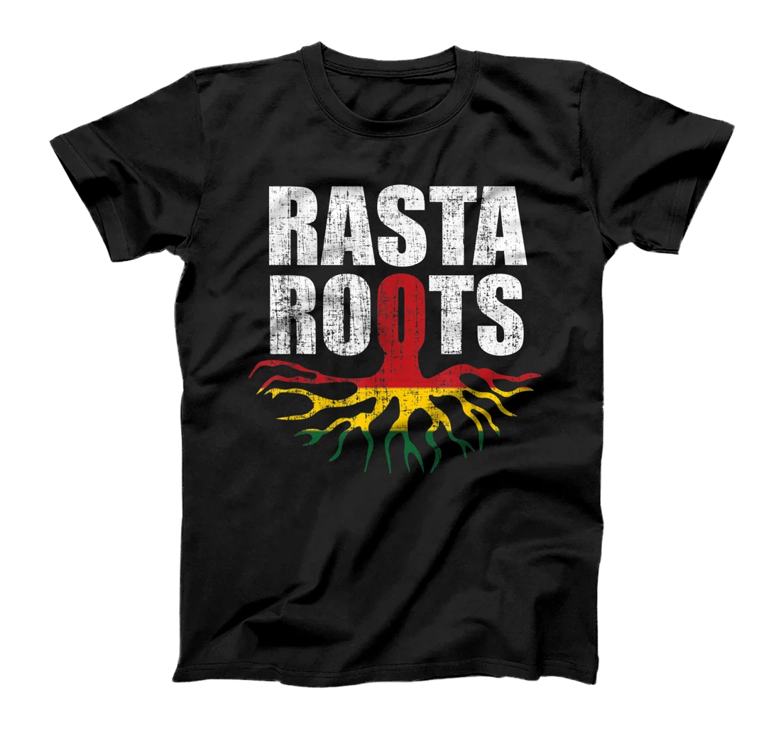 Personalized Rasta Roots Vintage Reggae Conscious T-Shirt, Women T-Shirt