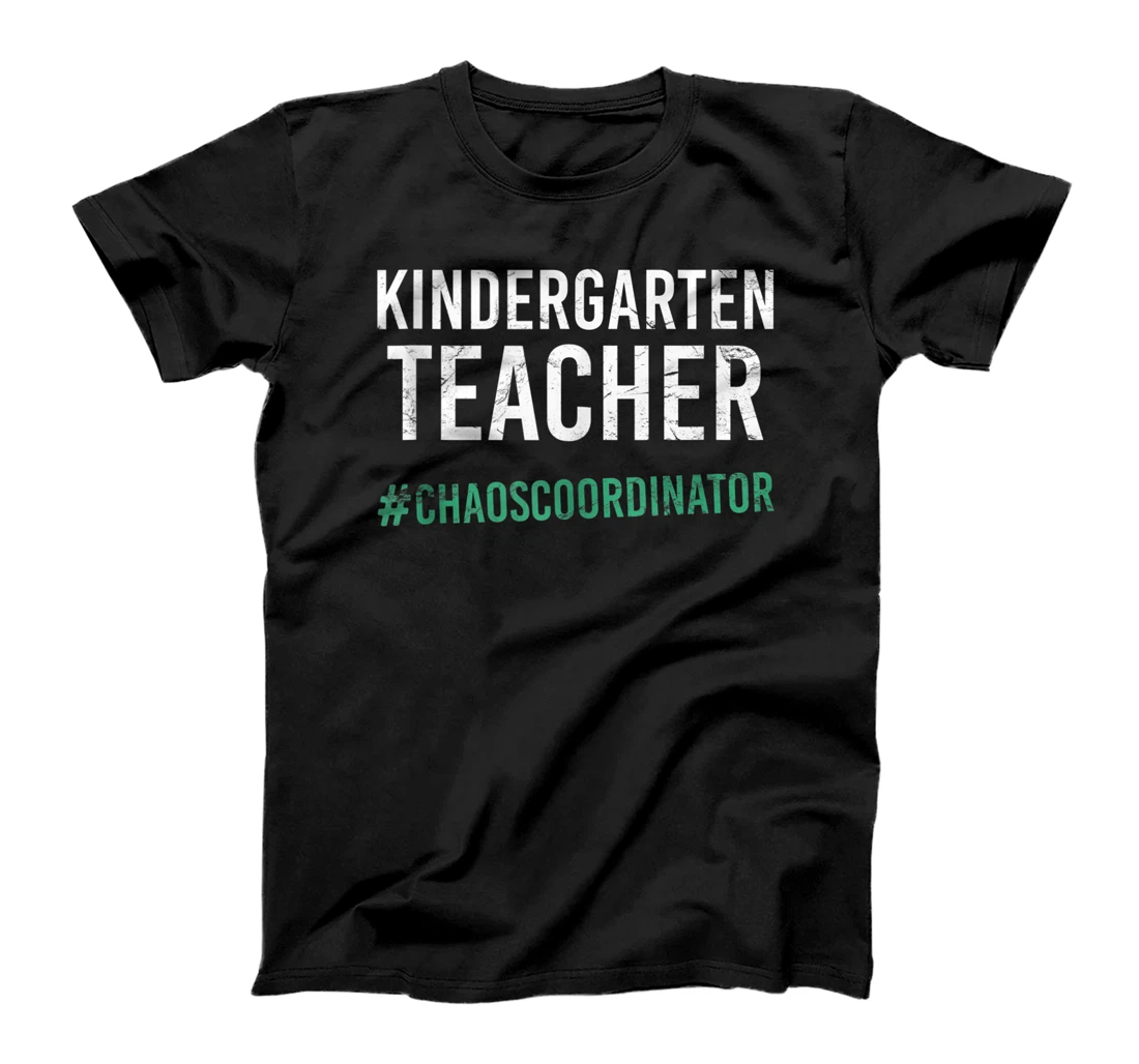 Personalized Kindergarten Teacher Chaos Coordinator Funny Teaching T-Shirt, Women T-Shirt
