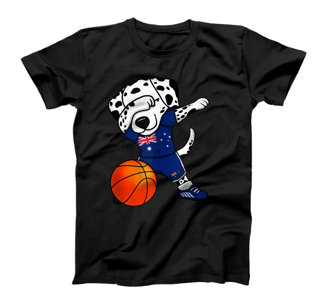 Personalized Dabbing Dalmatian Dog Australia Basketball Fans Jersey Sport T-Shirt, Women T-Shirt