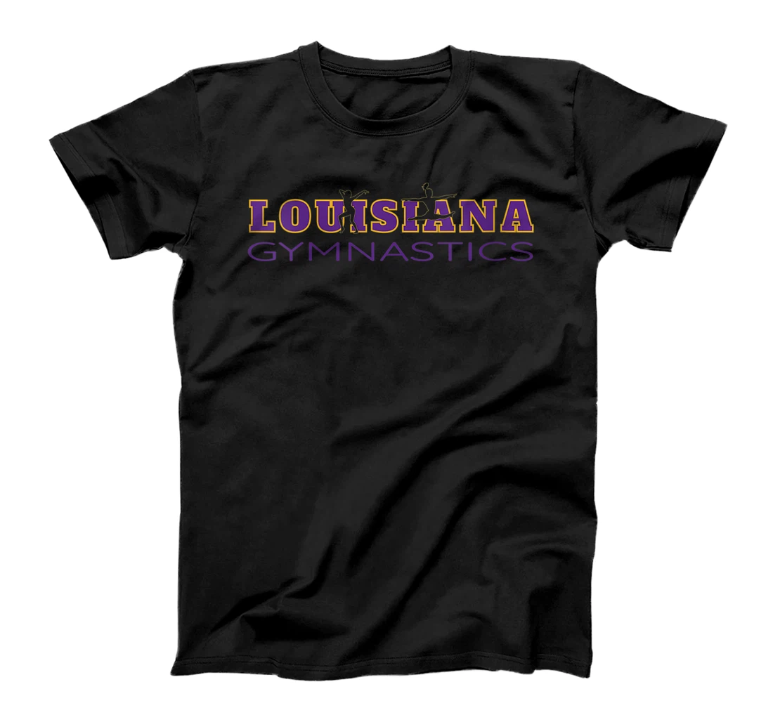Personalized Womens Girls Tumbling Team Acro Floor Gymnast Louisiana Gymnastics T-Shirt, Women T-Shirt