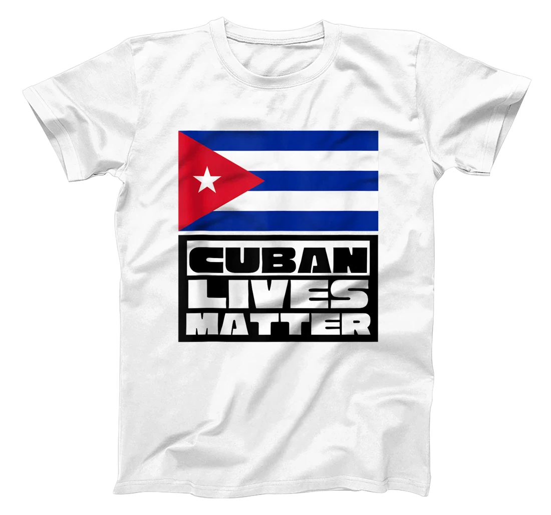 Personalized Cuba Flag Cuban Lives Matter T-Shirt, Women T-Shirt