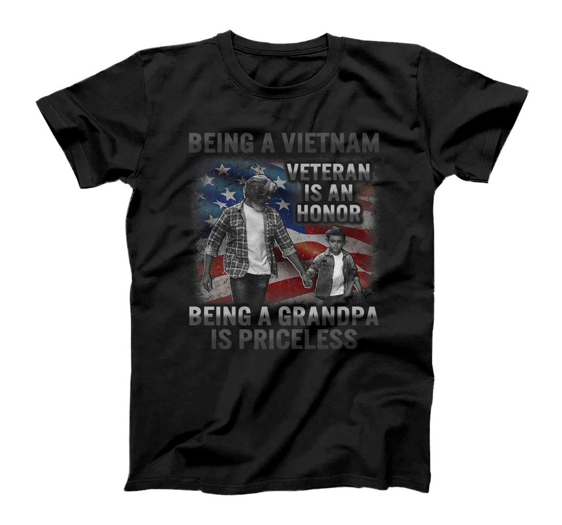 Personalized Veterans Day Being Vietnam Veteran Is Honor Grandpa American T-Shirt, Women T-Shirt