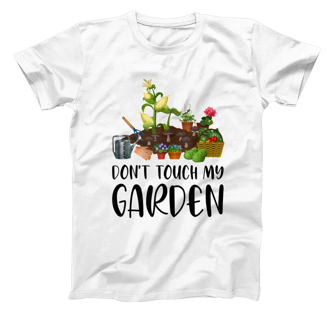 Personalized Don't Touch My Garden Funny Gardening Gardeners Plants T-Shirt, Women T-Shirt