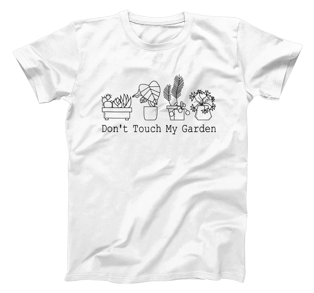 Personalized Don't Touch My Garden Funny Gardening Gardeners Plants T-Shirt, Women T-Shirt