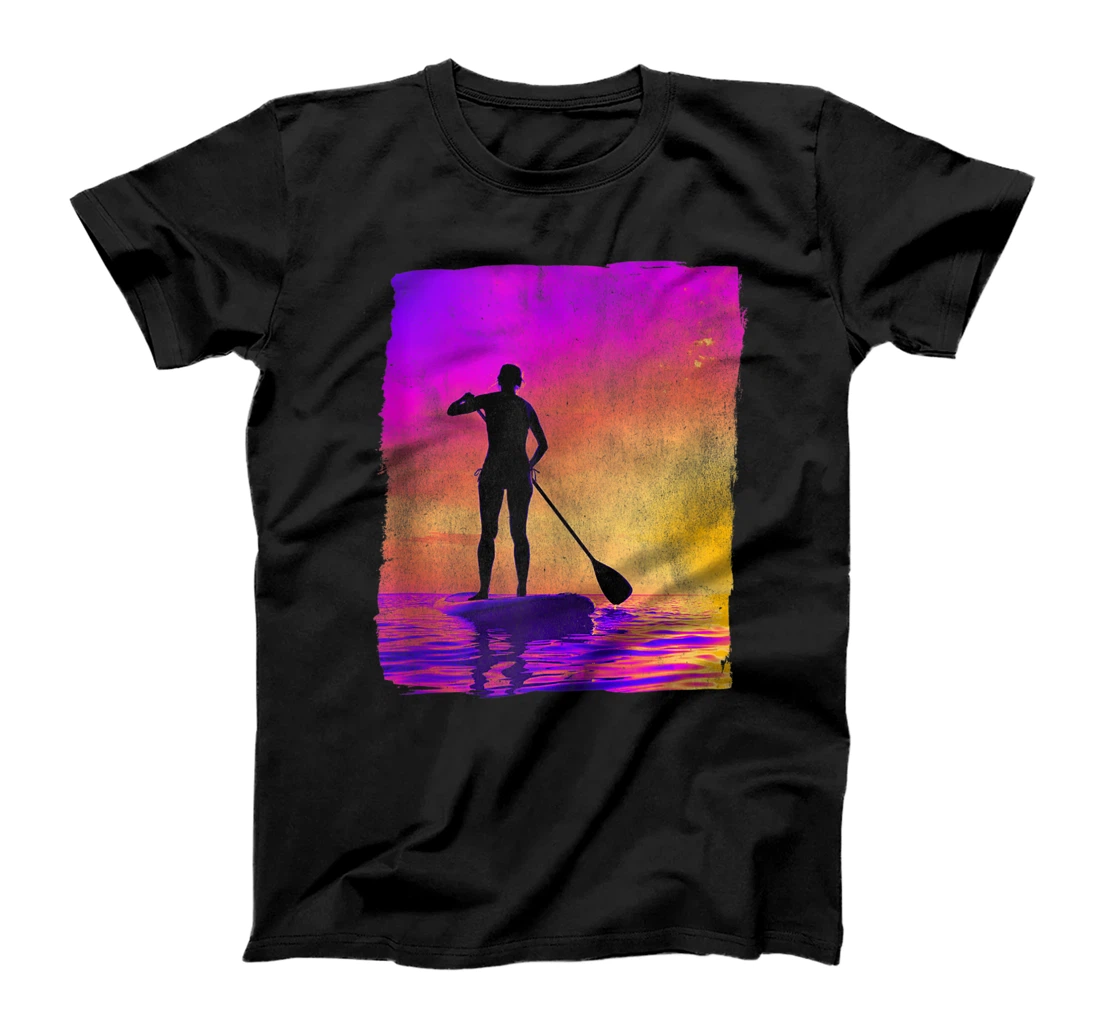 Sunset Stand Up Paddleboarding SUP T-Shirt, Women T-Shirt