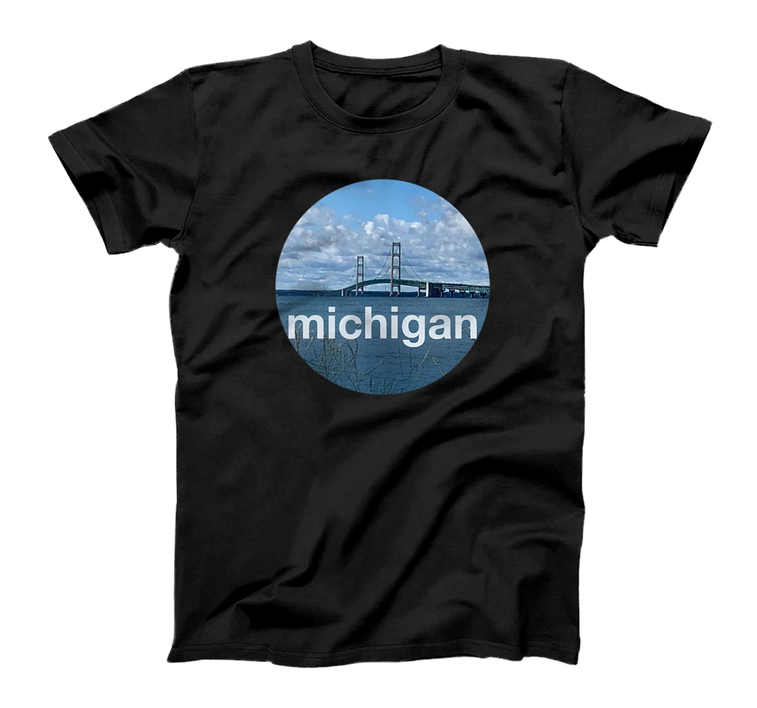 Michigan Mackinac Bridge Mighty Mac U.P. T-Shirt, Women T-Shirt