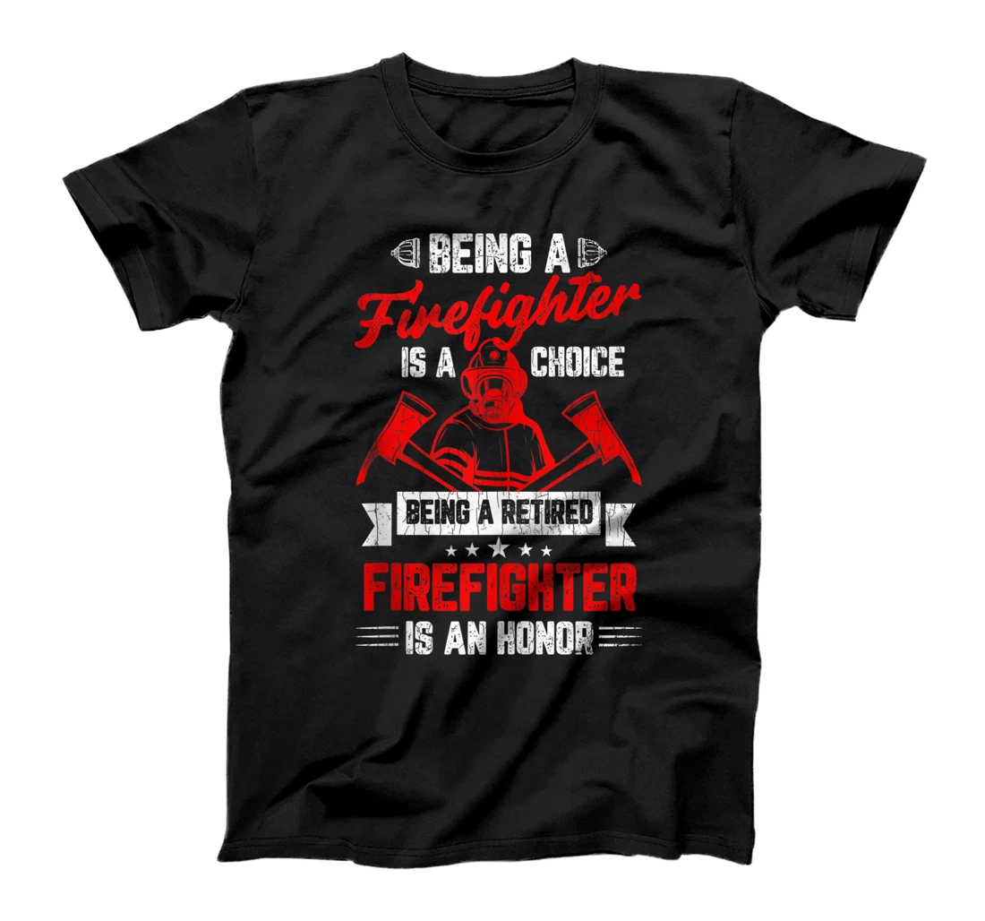 Retired Firefighter Funny Firemen Fire Truck Graphic T-Shirt, Women T-Shirt