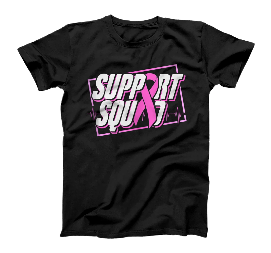 Support Squad - Breast Cancer Awareness Family Support T-Shirt, Women T-Shirt