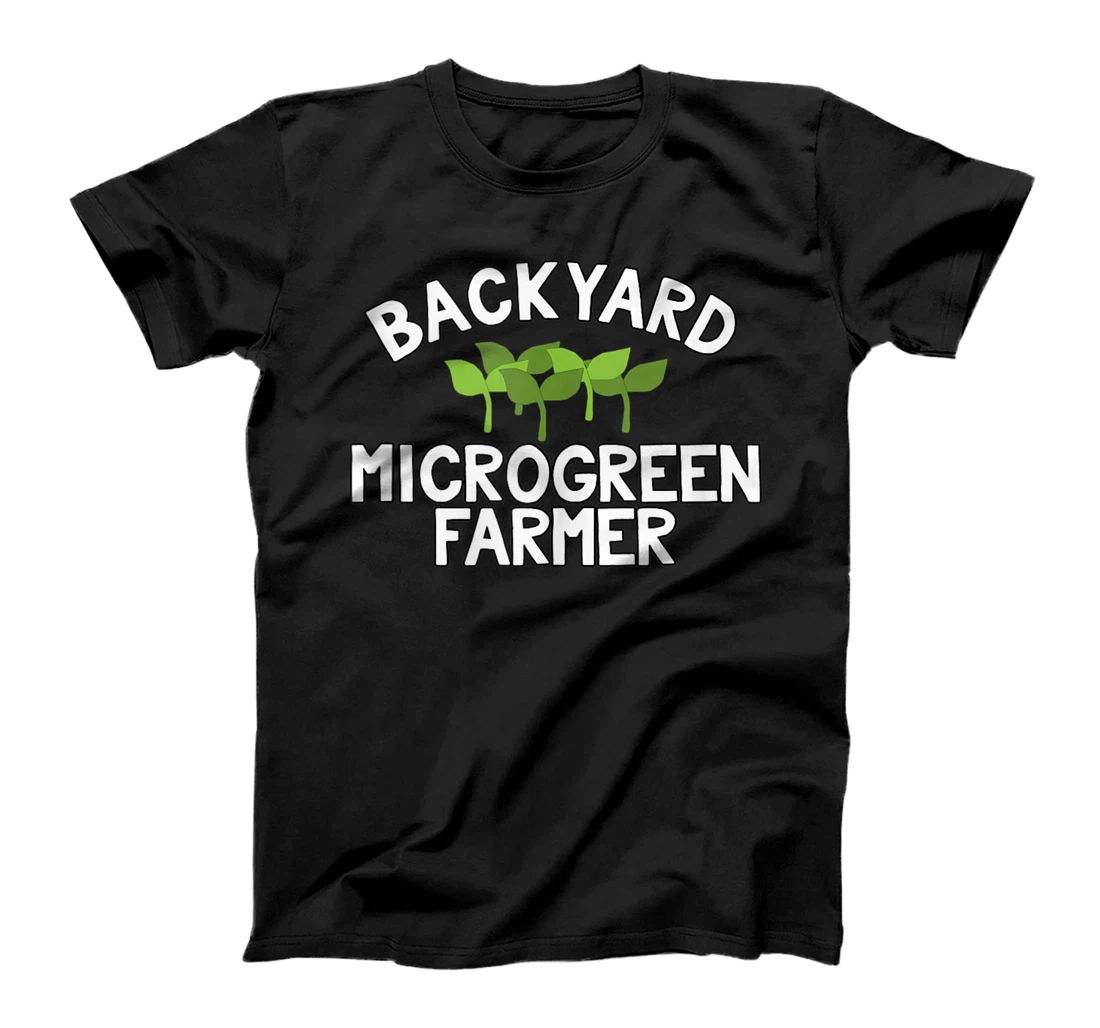 Backyard Microgreen Farmer Gardener Sprout Micro Grower T-Shirt, Women T-Shirt