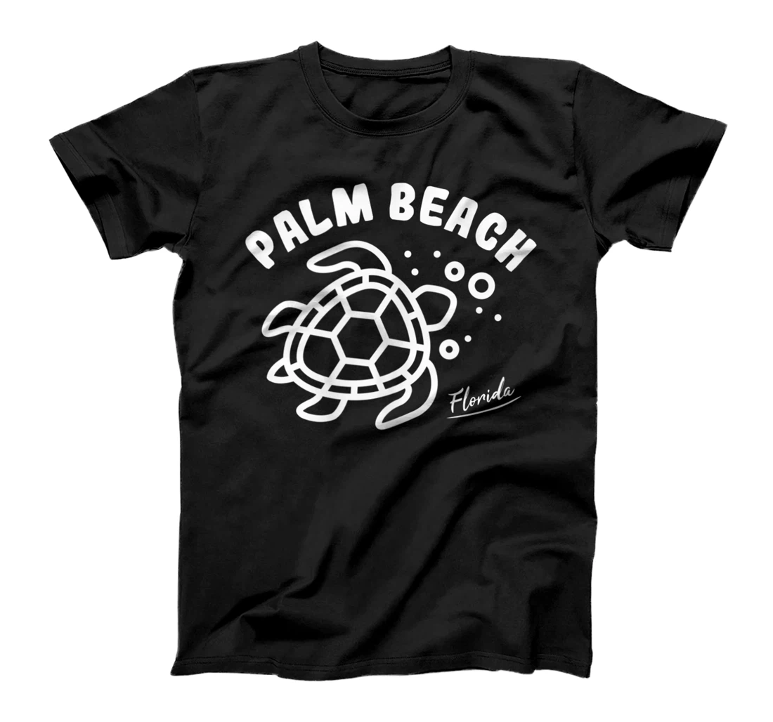 Palm Beach Florida Sea Turtle Souvenir T-Shirt, Women T-Shirt