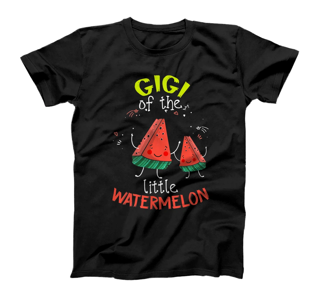 Womens Gigi Of A Little Watermelon Funny Watermelon Gigi T-Shirt, Women T-Shirt