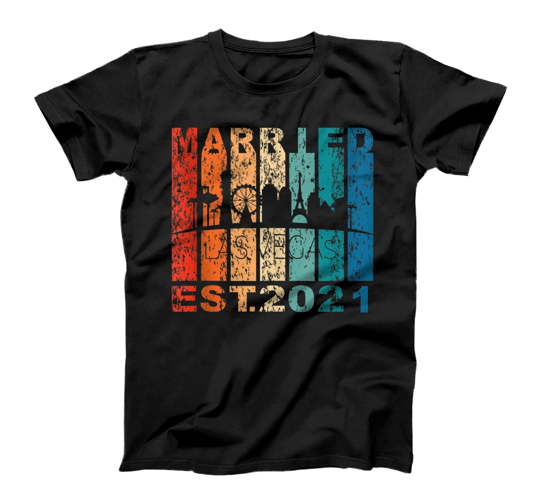 2021 Married in Las Vegas T-Shirt, Women T-Shirt