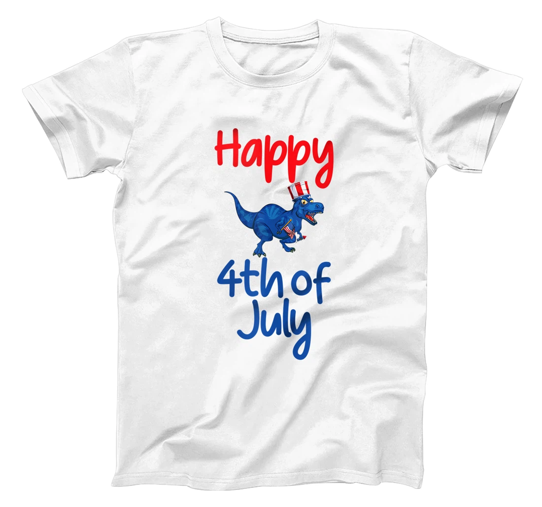 Happy 4th Of July Tshirt T Rex Dino Dinosaur Baby Design T-Shirt, Women T-Shirt