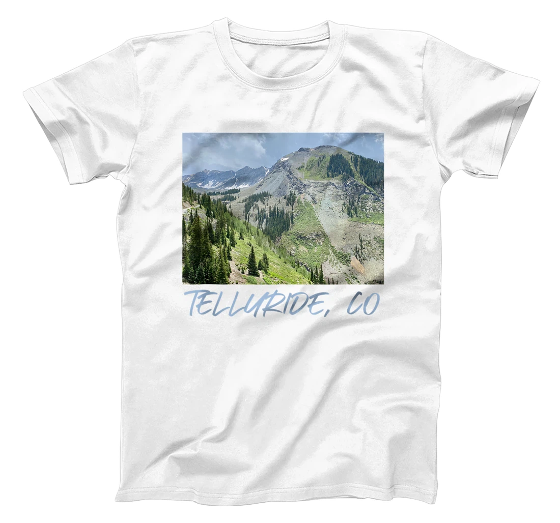 Telluride Colorado Main St Co Mountains Ski Town Skiing T-Shirt, Women T-Shirt