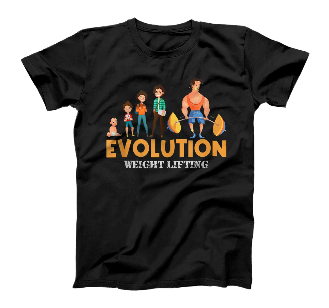 Funny Evolution Weightlifting Gym Deadlifter Fitness T-Shirt, Women T-Shirt