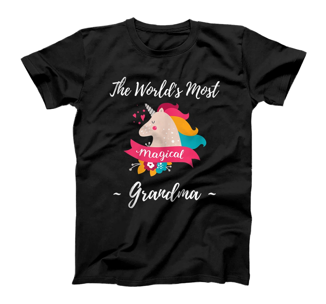 Magical Unicorn Grandma - Cute Grandma Unicorns T-Shirt, Women T-Shirt