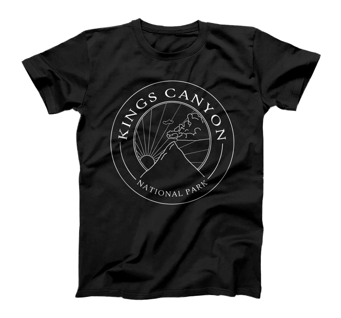 Personalized Kings Canyon California National Park Logo Travel T-Shirt, Women T-Shirt