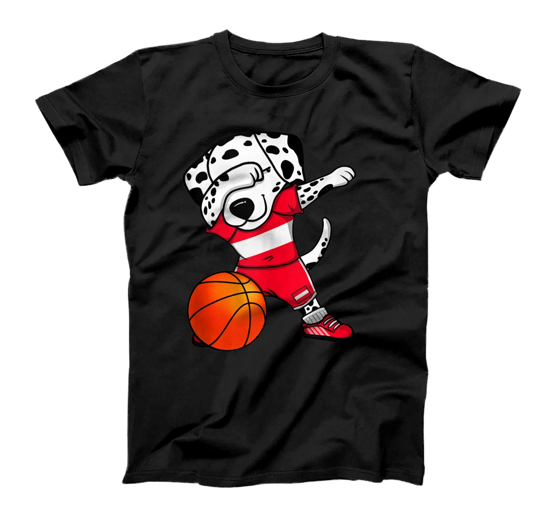 Personalized Dabbing Dalmatian Dog Austria Basketball Fans Jersey Sport T-Shirt, Women T-Shirt