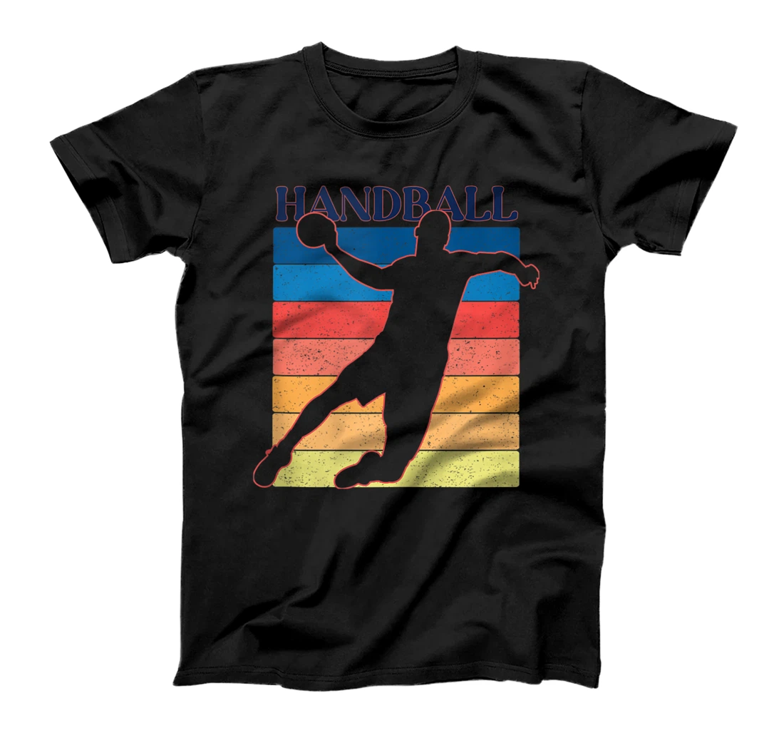 Personalized Mens Handball Team Player Graphic 70s 80s Retro Style T-Shirt, Women T-Shirt