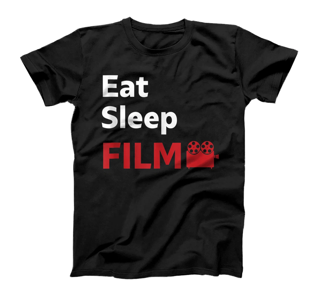 Personalized Eat Sleep Film hilarious graphic design T-Shirt, Women T-Shirt