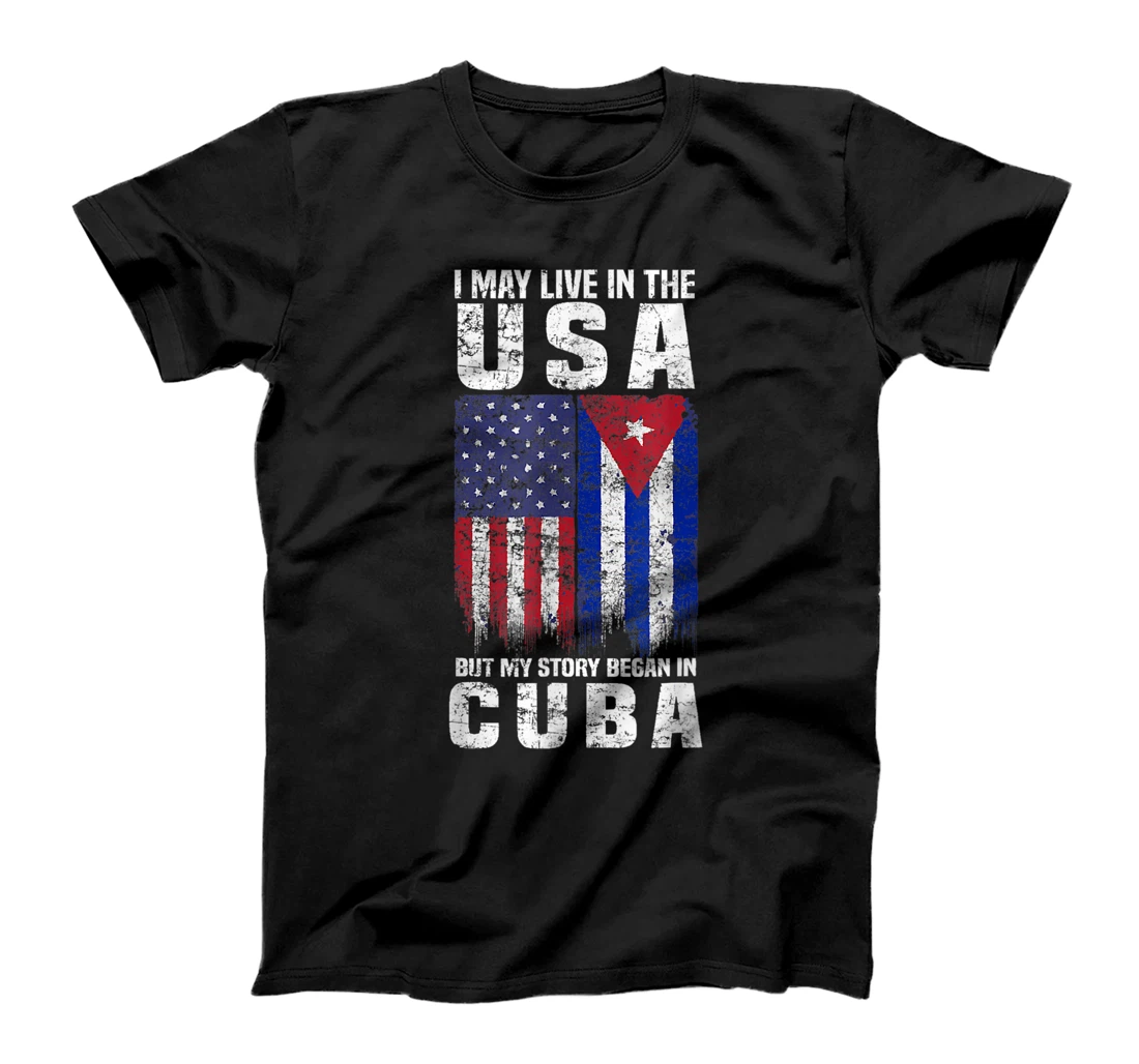 Personalized Vintage American Cuban Flag Shirt - My Story Began In Cuba T-Shirt, Kid T-Shirt and Women T-Shirt