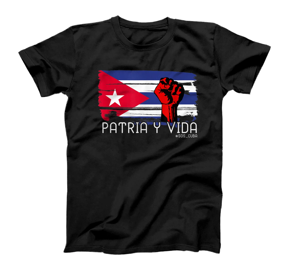 Personalized Patria-y-vida, Cuba Flag T-Shirt, Women T-Shirt